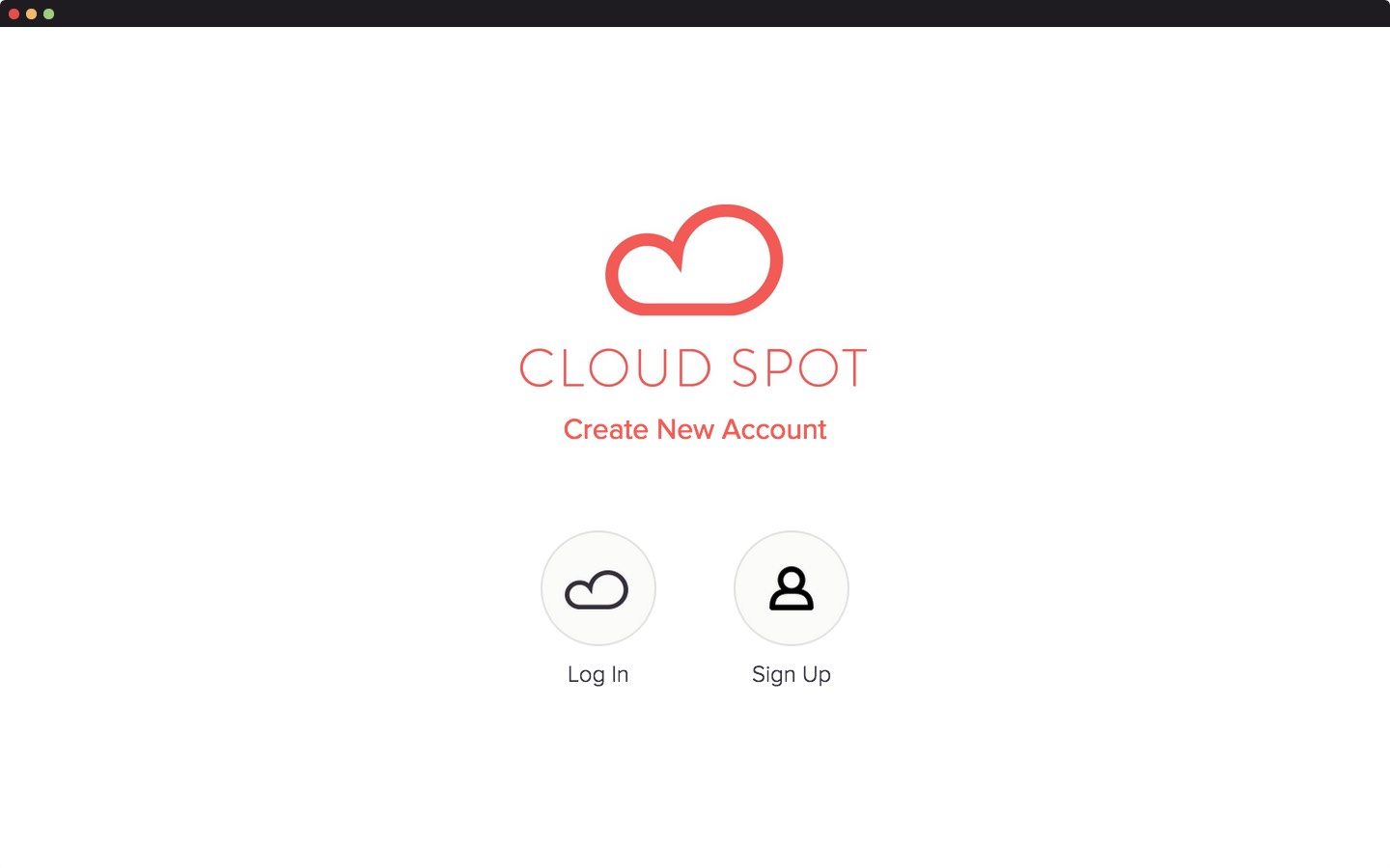 CloudSpot 1.0 : Main window