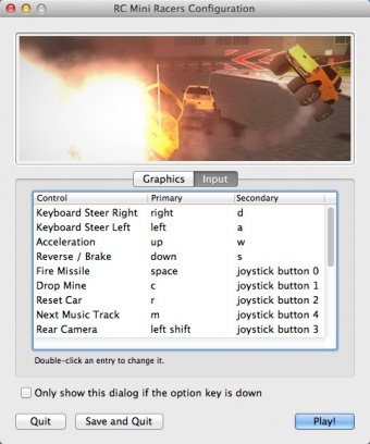 Configuring Game Controls Settings