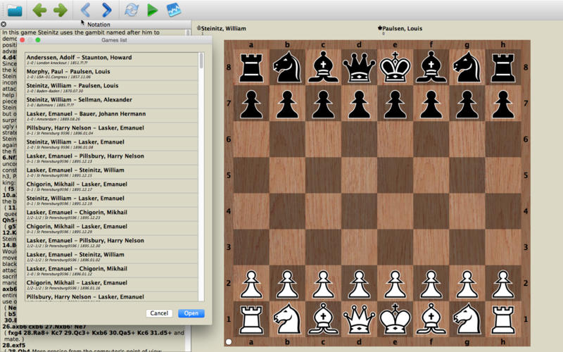 chess - tactics and strategy 2015.0 : Main window