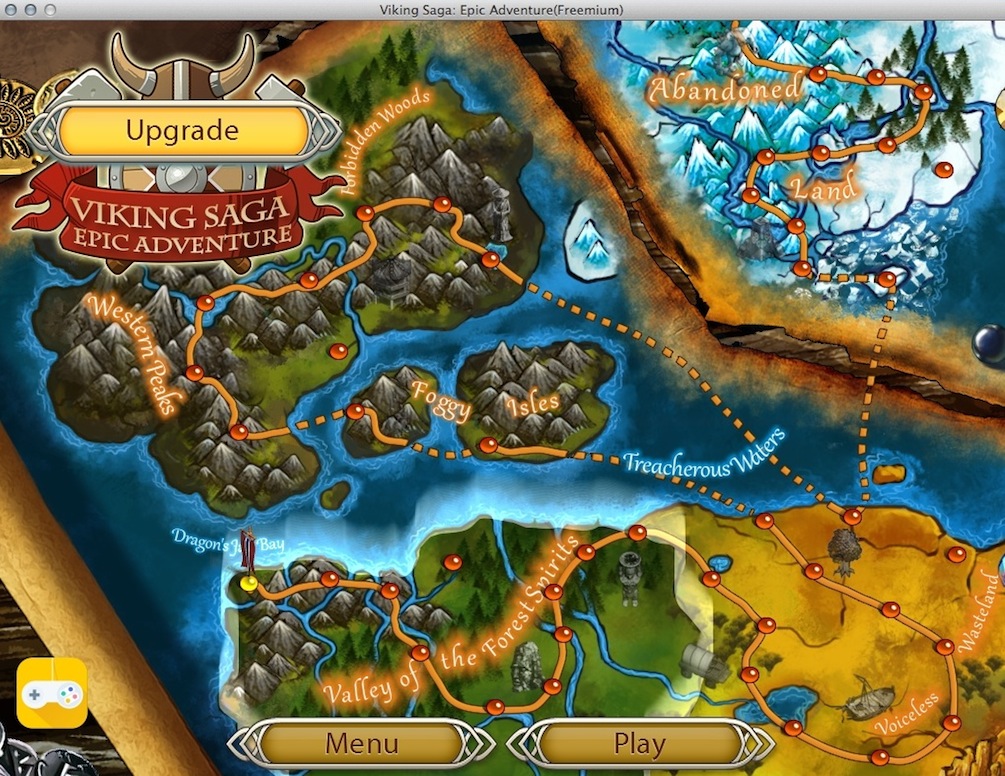 Viking Saga - Epic Adventure 1.0 : Level Map