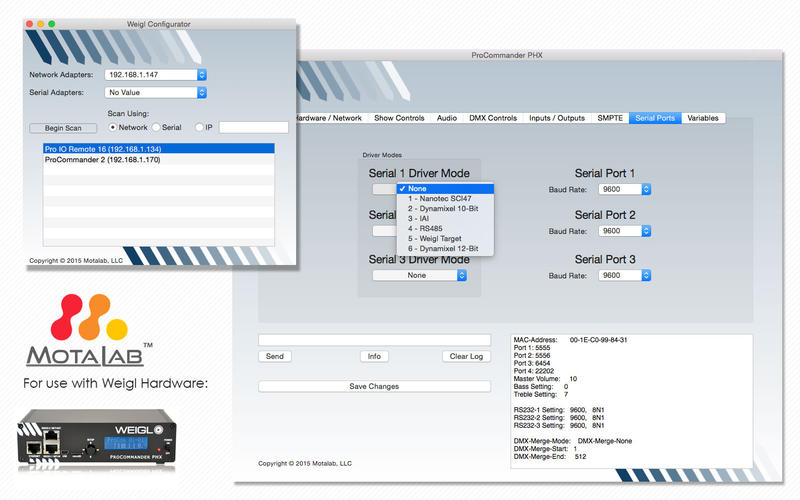 Weigl Hardware Configurator 1.0 : Main Window