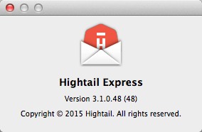 Hightail Express 3.1 : About Window