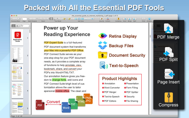 PDF Expert Suite 5.0 : Main Window