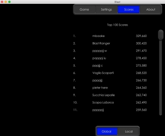 Highscores List