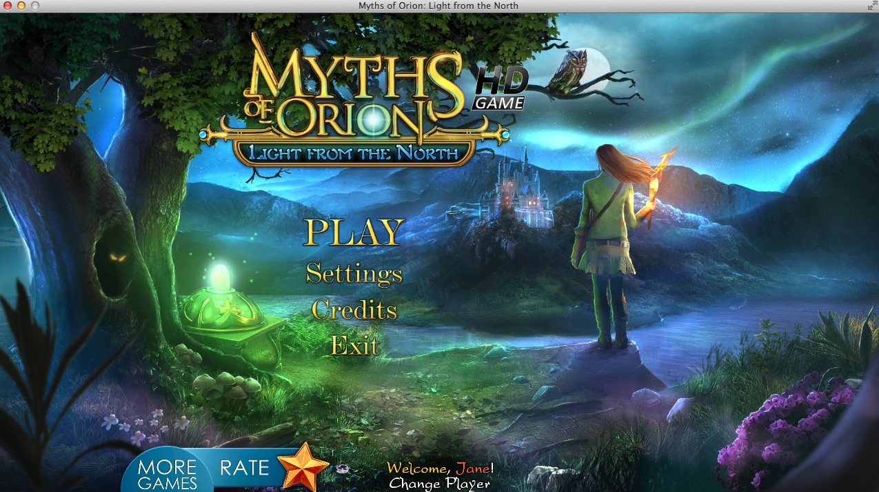 Myths of Orion: Light from the North 2.0 : Main Menu