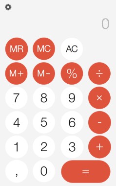 Calculator - Number Counter 1.0 : Main window