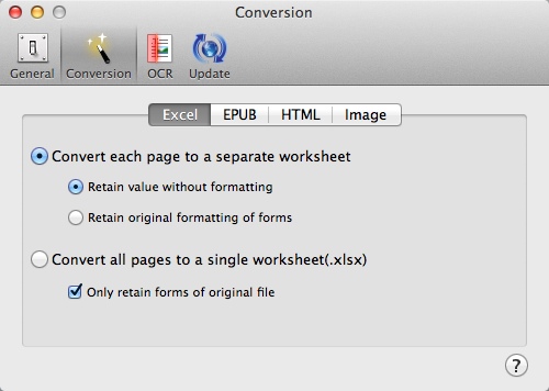 iSkysoft PDF Editor Pro : Configuring Conversion Settings