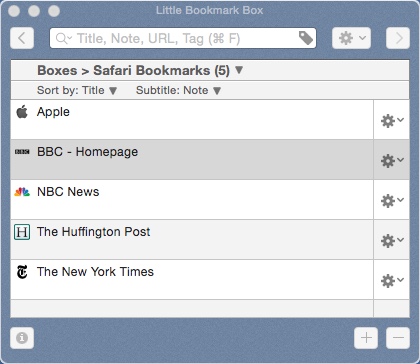 Little Bookmark Box 3.1 : Checking Bookmark Group
