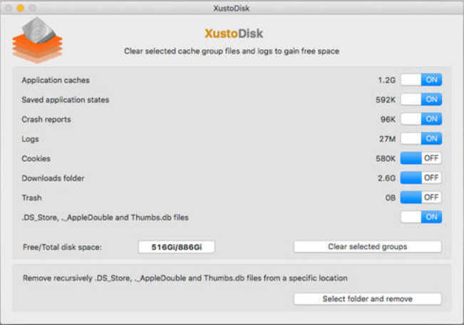XustoDisk 1.0 : Main Window