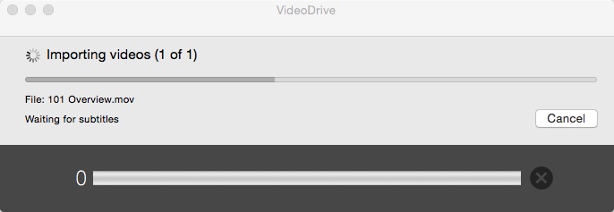 VideoDrive 3.3 : Importing Video File