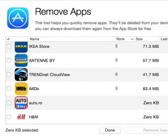 Remove Apps Window
