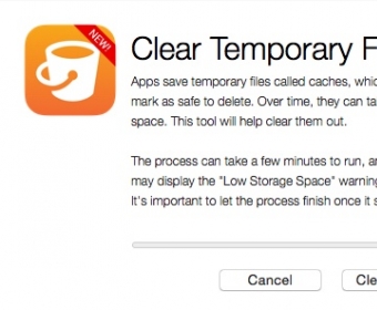 Clear Temporary Files Window