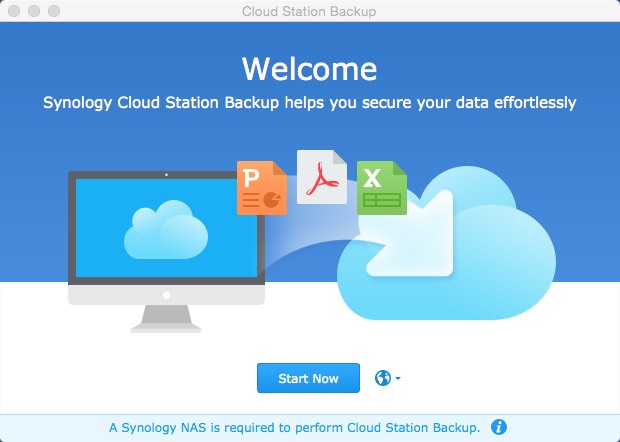 Cloud Station Backup 4.0 : Main window