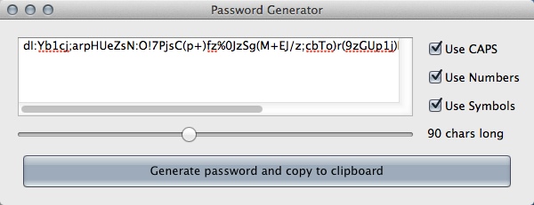 PasswordCreator 1.0 : Generating Long Password