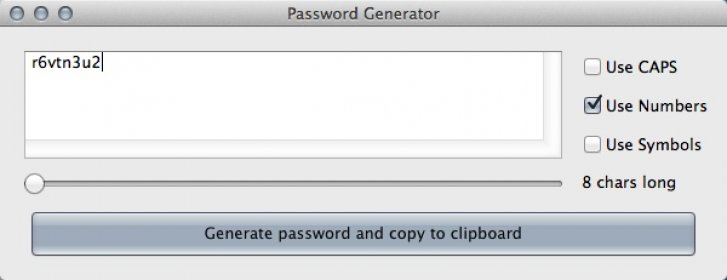 Generating Short Password