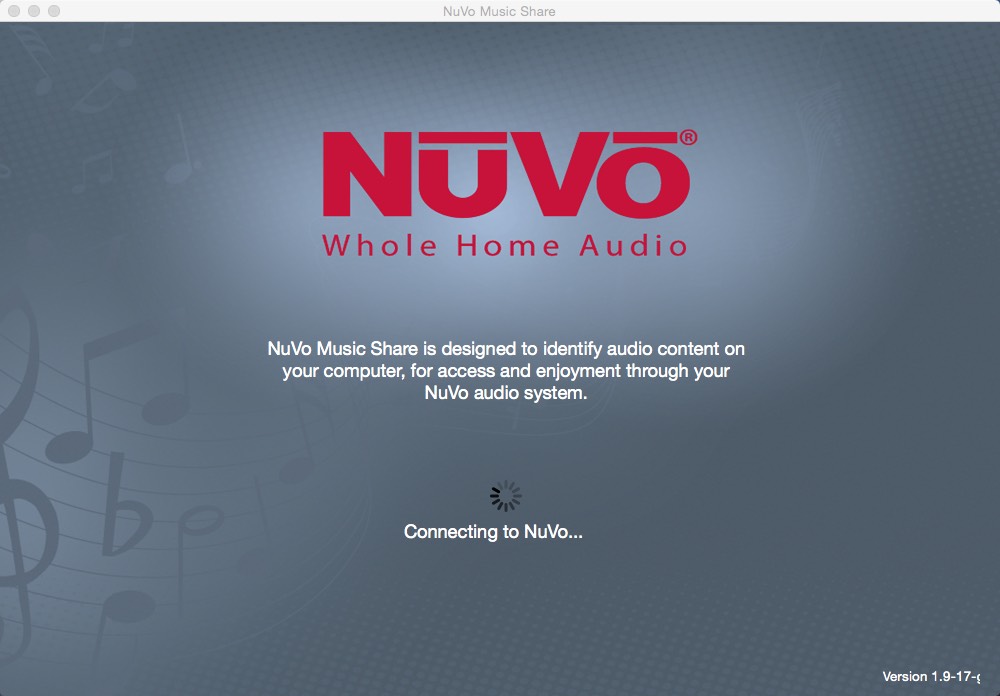NuVo Music Share 1.9 : Main window