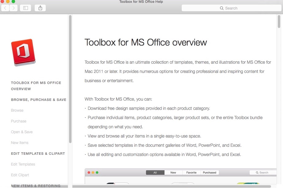 Toolbox for MS Office 2.2 : Help Guide