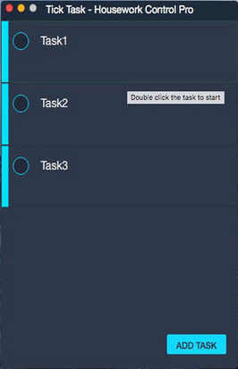 Tick Task - Housework Control 1.0 : Main Window