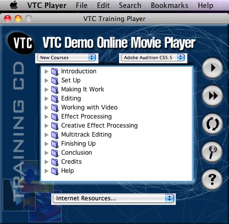VTC Player 1.0 : Main window