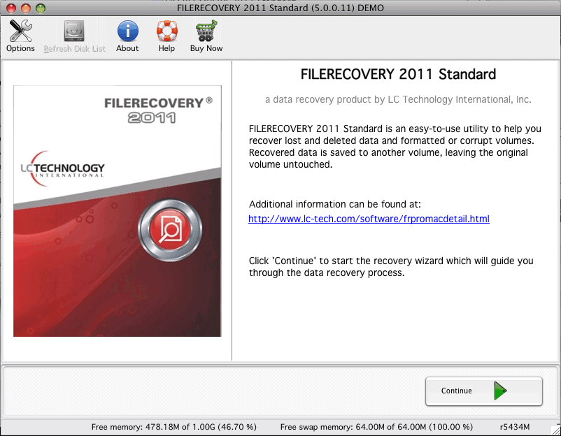 FILERECOVERY for Mac 5.0 : User Interface