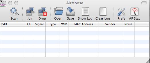 AirMoose 1.0 : Main window