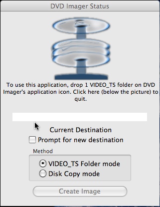 DVD Imager 2.0 : Main window