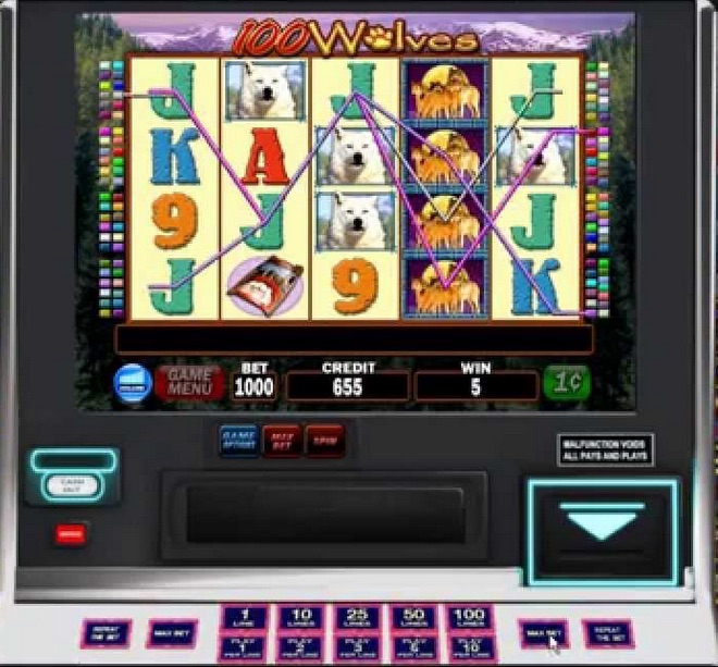 IGT Slots 100 Wolves : Main window