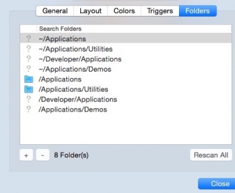 Selecting Folders