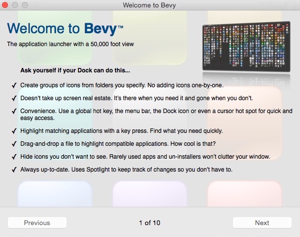 Bevy 1.1 : Welcome Window