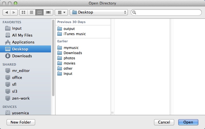 Iconion 2.9 : Selecting Destination Folder