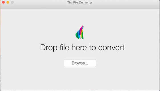 The File Converter 2.0 : Main Window