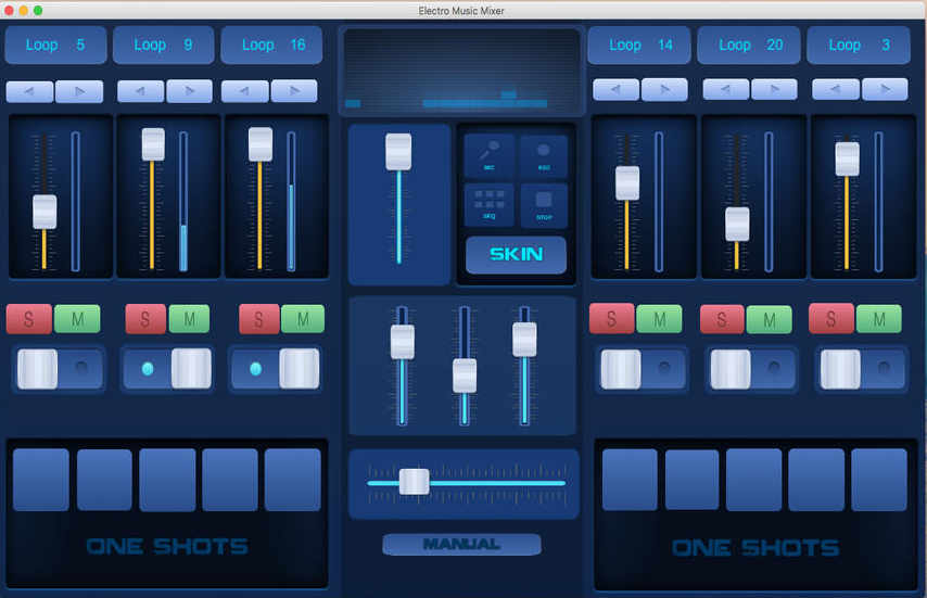 Electro Music Mixer 1.0 : Main Window