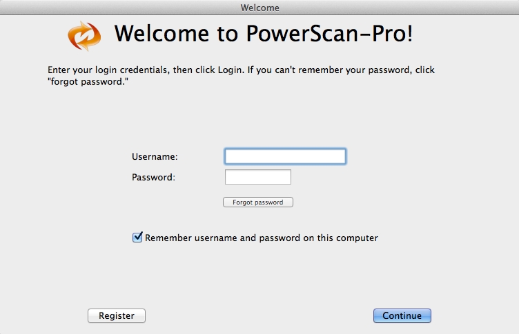 PowerScan-Pro 1.0 : Main Window