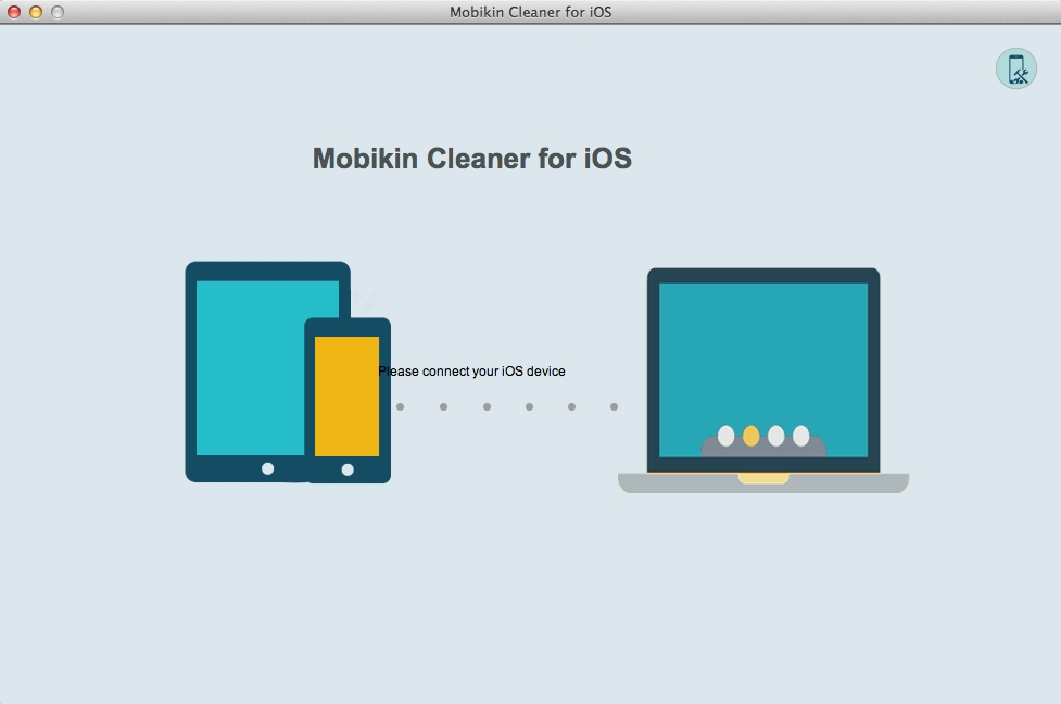 Mobikin Cleaner for iOS 1.0 : Main Window