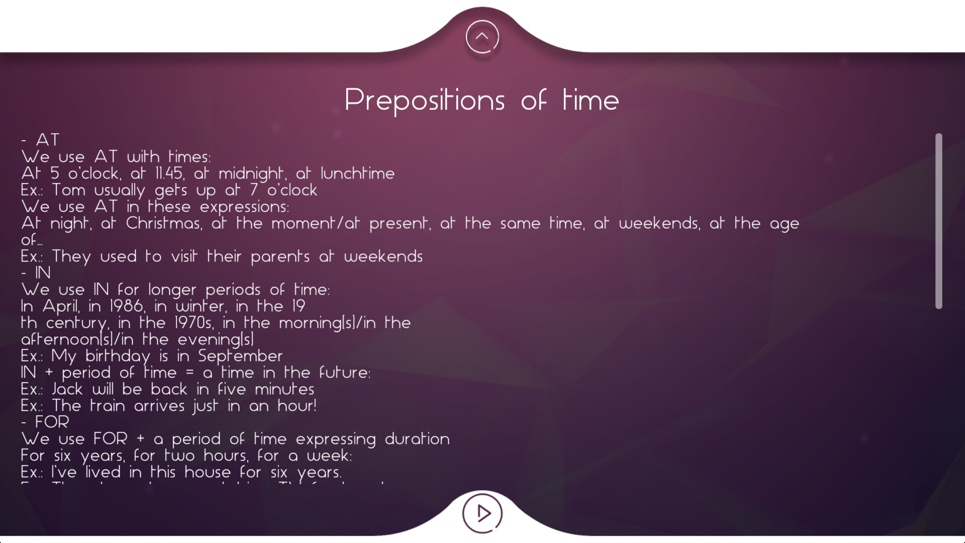 Prepositions Study - English Grammar Lesson 2.3 : Studying Lesson