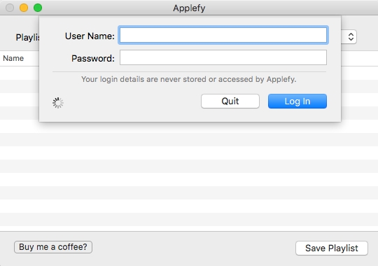 Applefy 2.0 : Main Window