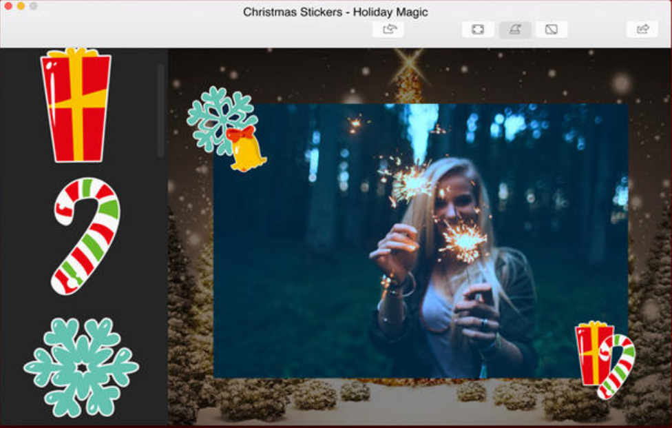 Christmas Stickers - Holiday Magic 1.0 : Main Window