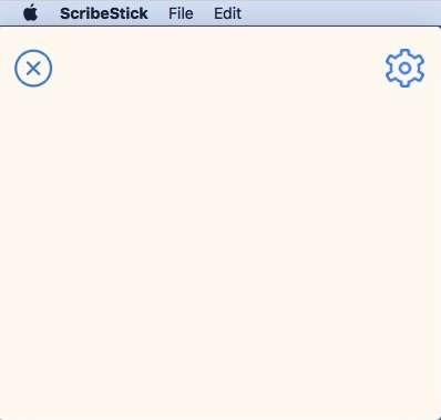 ScribeStick 1.0 : Main window