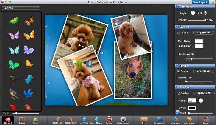Photo Collage Make Pro 3.1 : Main Window