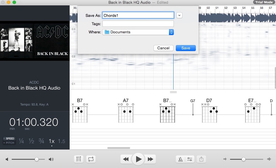 Capo 3.4 : Exporting Chords