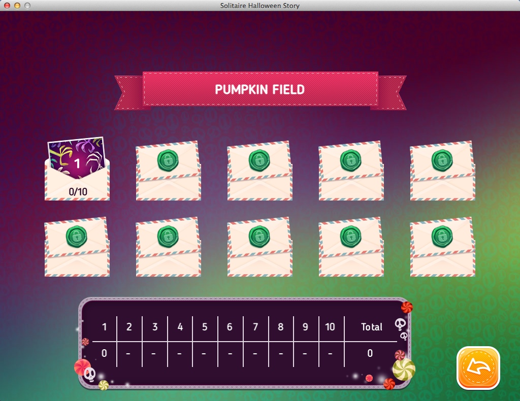 Solitaire Halloween Story 2.0 : Selecting Level