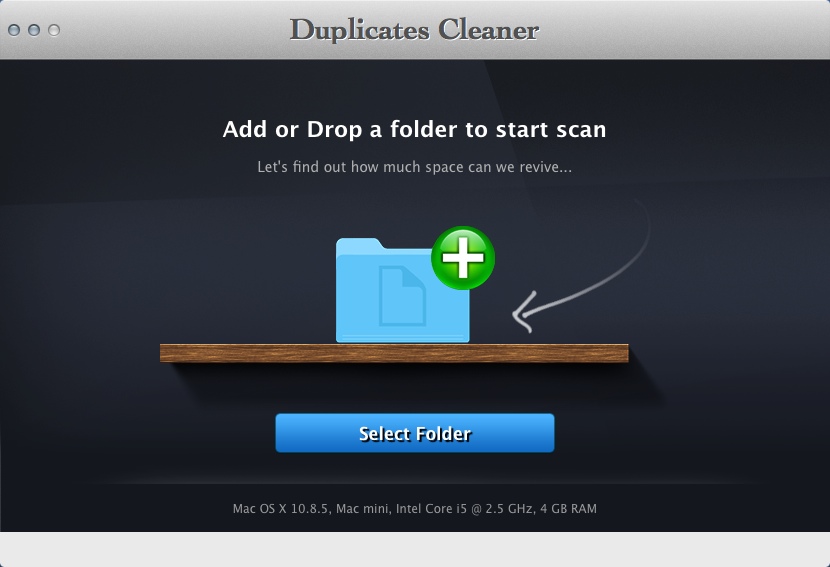Duplicates Cleaner 1.1 : Main Window