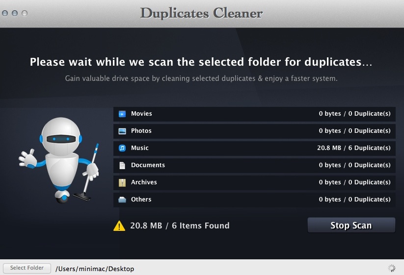 Duplicates Cleaner 1.1 : Scanning Folder