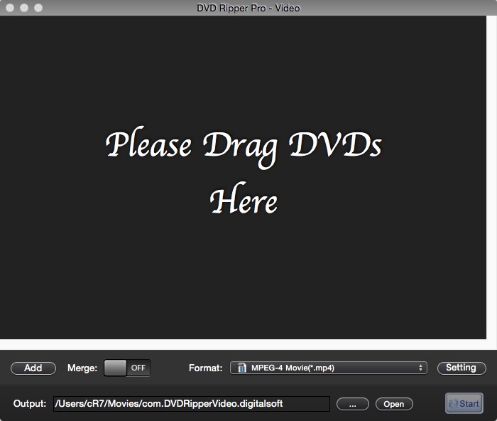 DVD Ripper Pro - Video 3.0 : Main window
