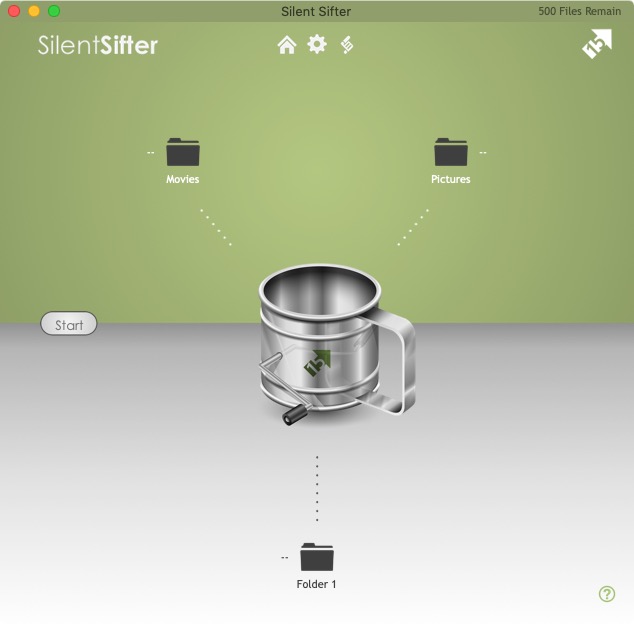 Silent Sifter - Organize Photos 3.5 : Main Screen