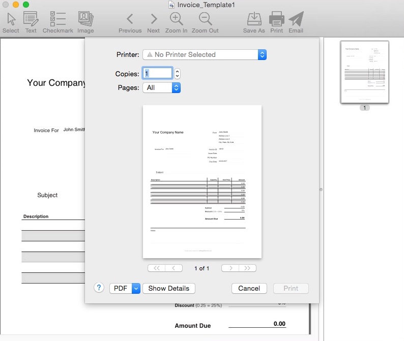 PDF Form Filler 3.1 : Printing File