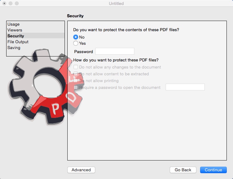 PDF Shrink 4.9 : Configuring Compressing Settings