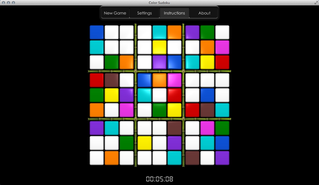 Color Sudoku 12.0 : Gameplay Window