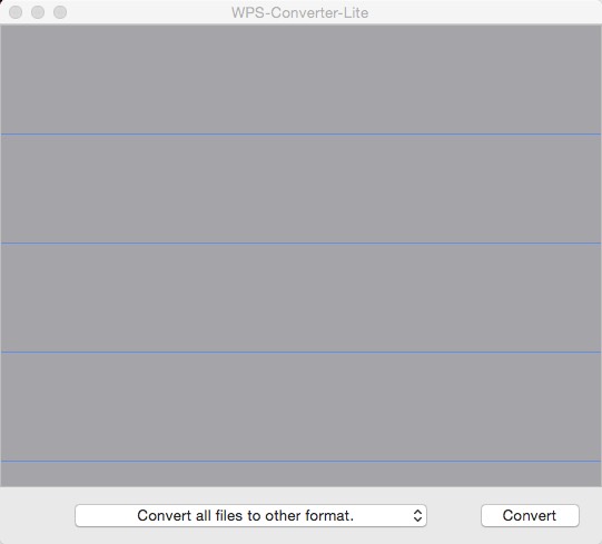 WPS-Converter-Lite 1.0 : Main window