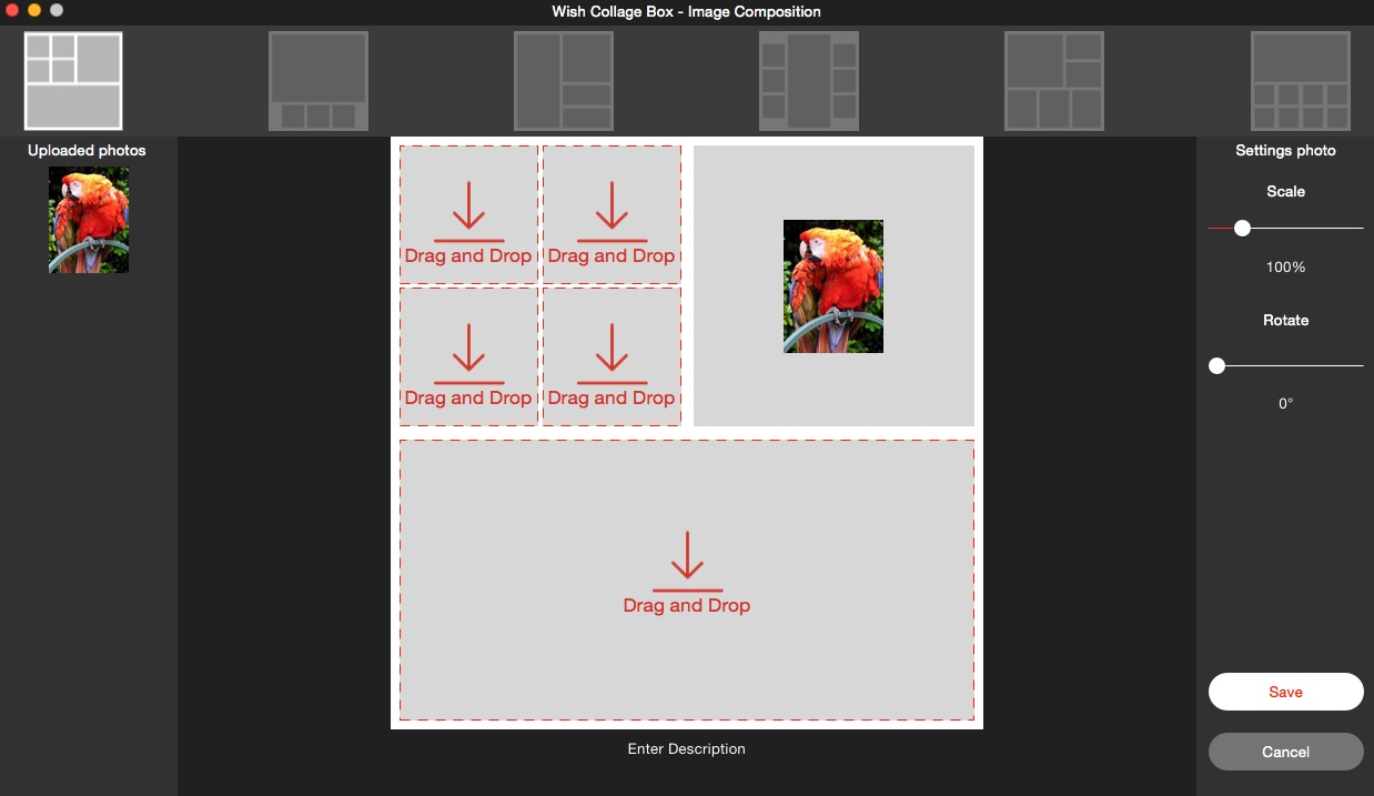 Wish Collage Box - Image Composition 2.5 : Main Window